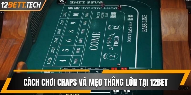 Cách chơi Craps